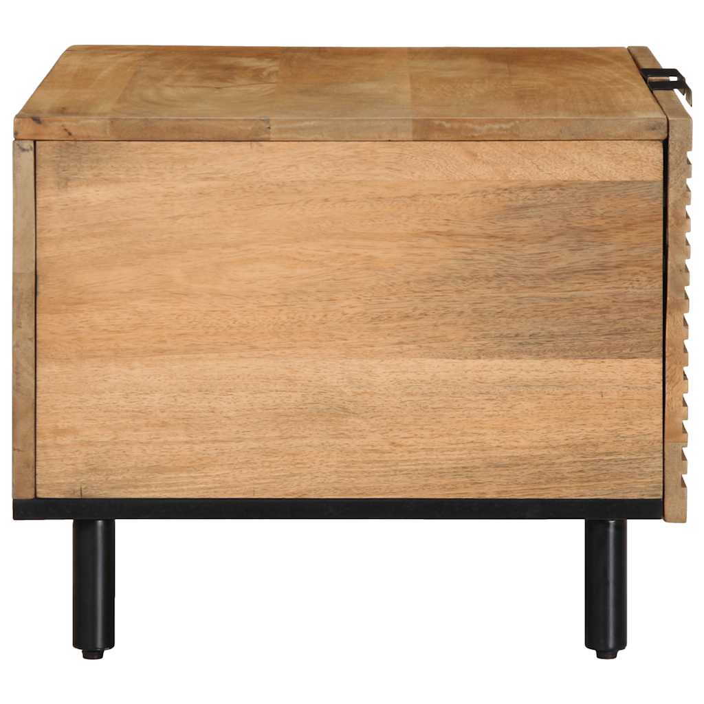 Table basse marron 80x50x40 cm bois de manguier massif - XIOS