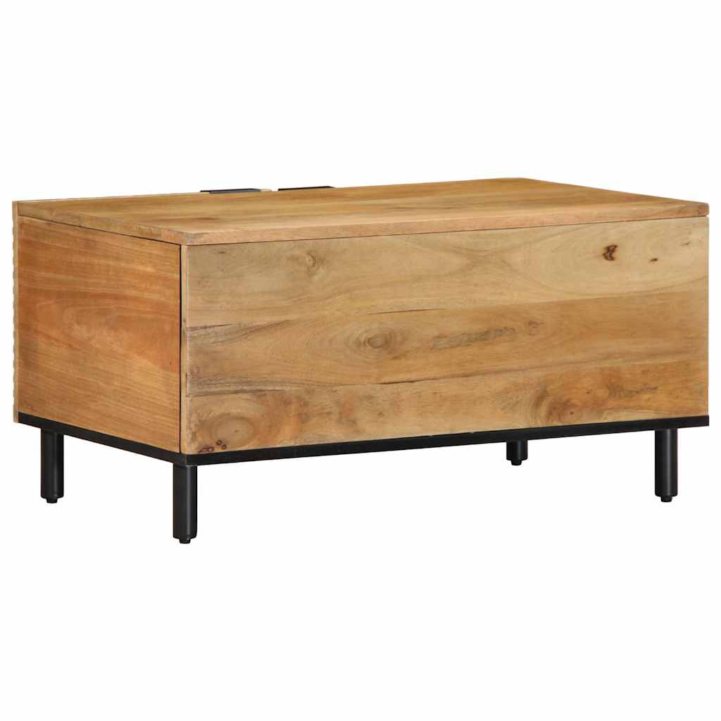 Table basse marron 80x50x40 cm bois de manguier massif - XIOS