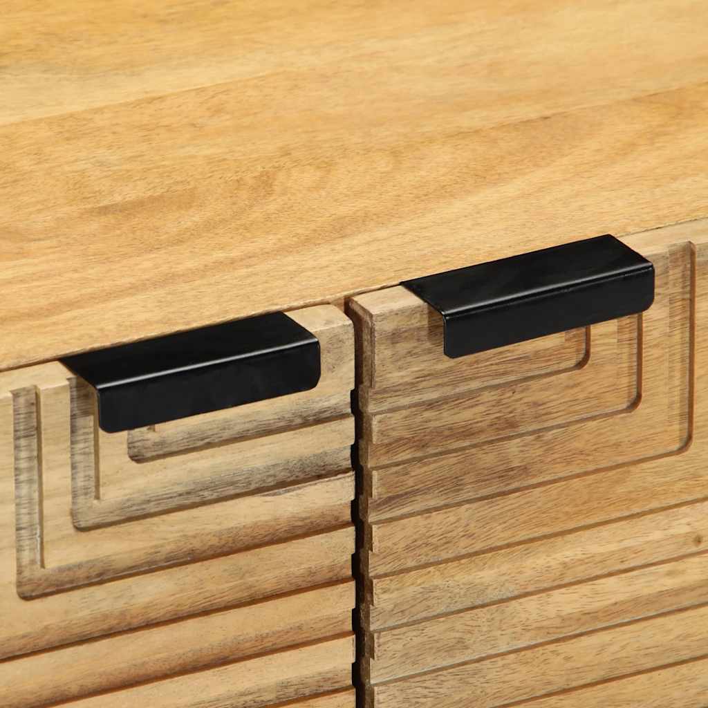 Table basse marron 80x50x40 cm bois de manguier massif - XIOS