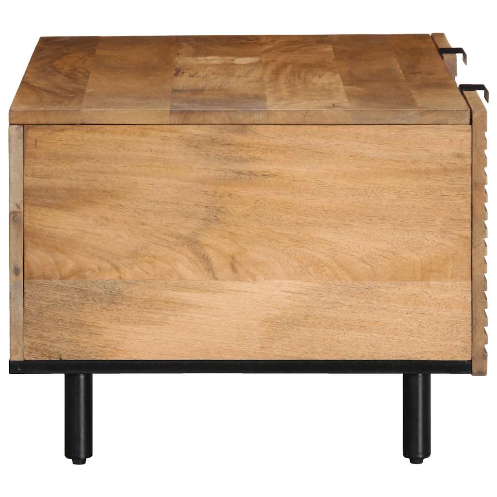 Table basse marron 100x54x40 cm bois massif de manguier - XIOS