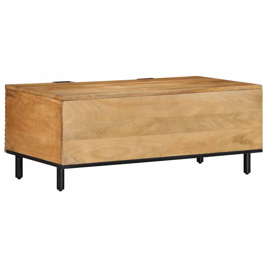 Table basse marron 100x54x40 cm bois massif de manguier - XIOS