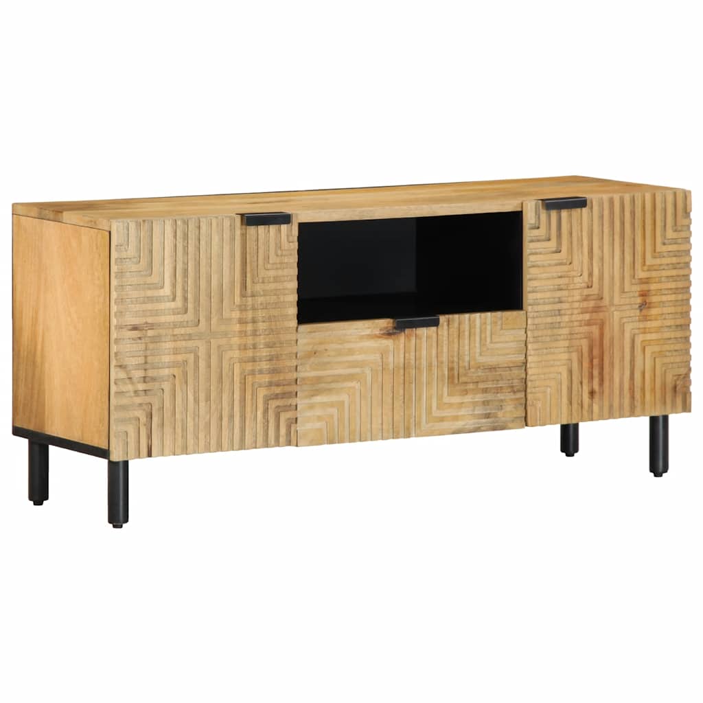 Meuble TV marron 105x33x46 cm Bois massif de manguier - XIOS