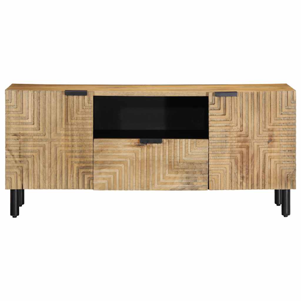 Meuble TV marron 105x33x46 cm Bois massif de manguier - XIOS