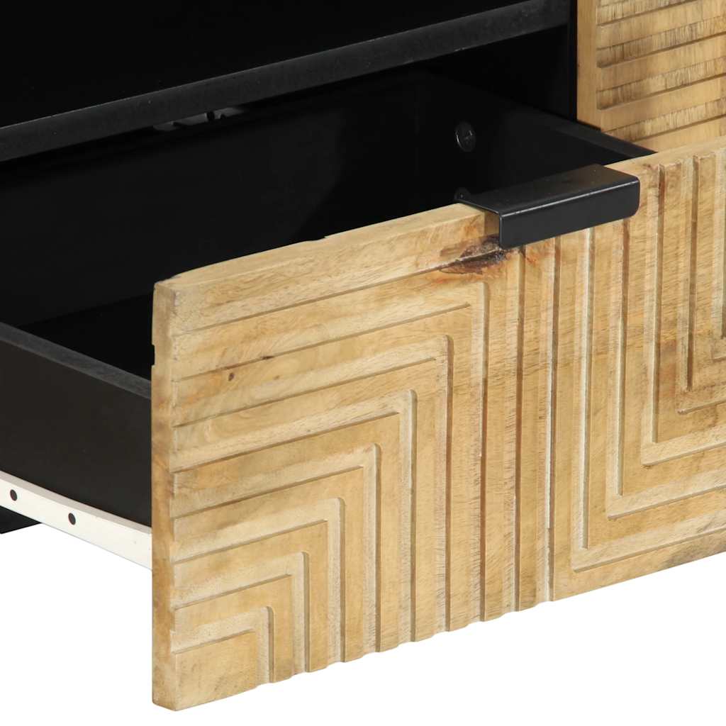 Meuble TV marron 105x33x46 cm Bois massif de manguier - XIOS