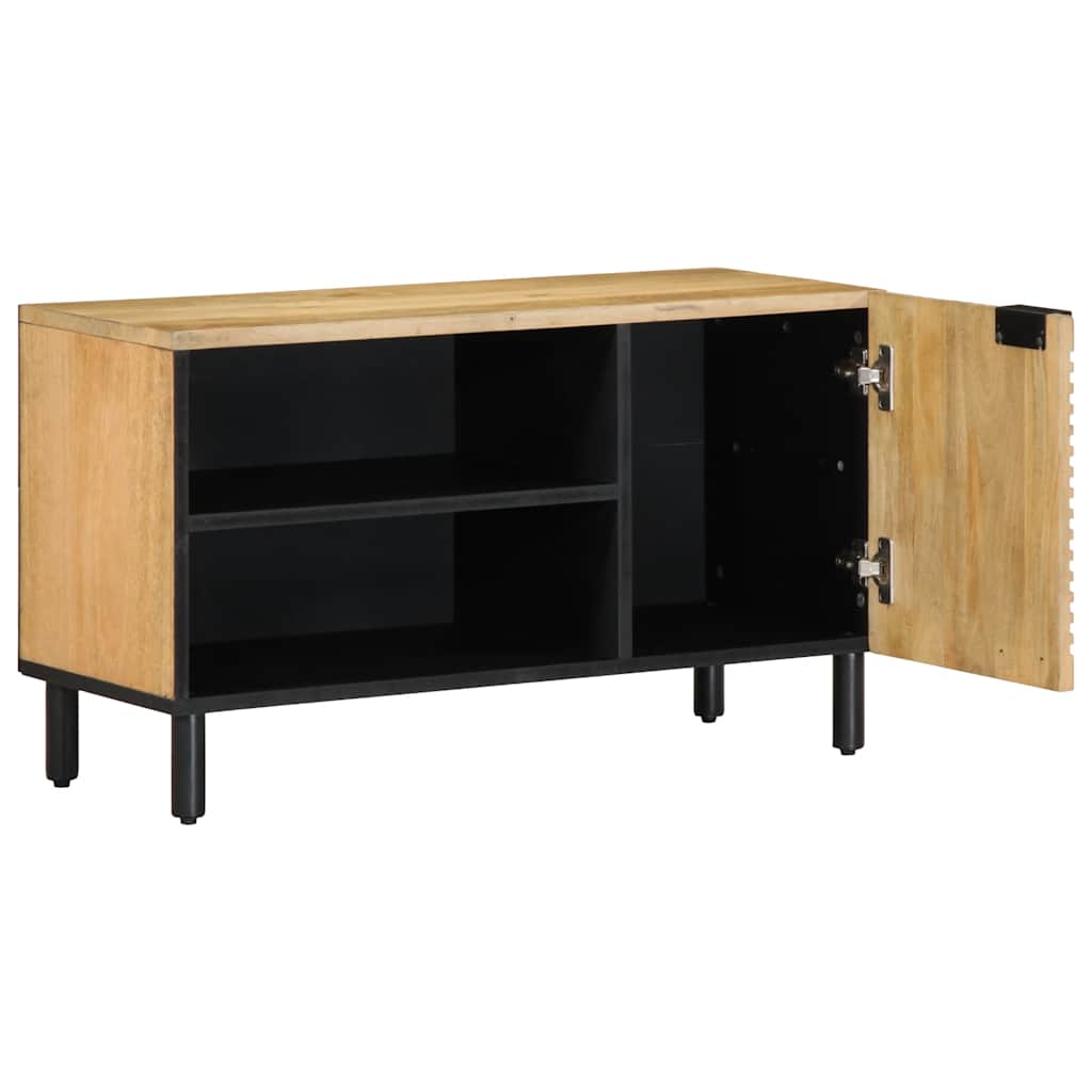 Meuble TV marron 80x31,5x46 cm bois massif de manguier - XIOS