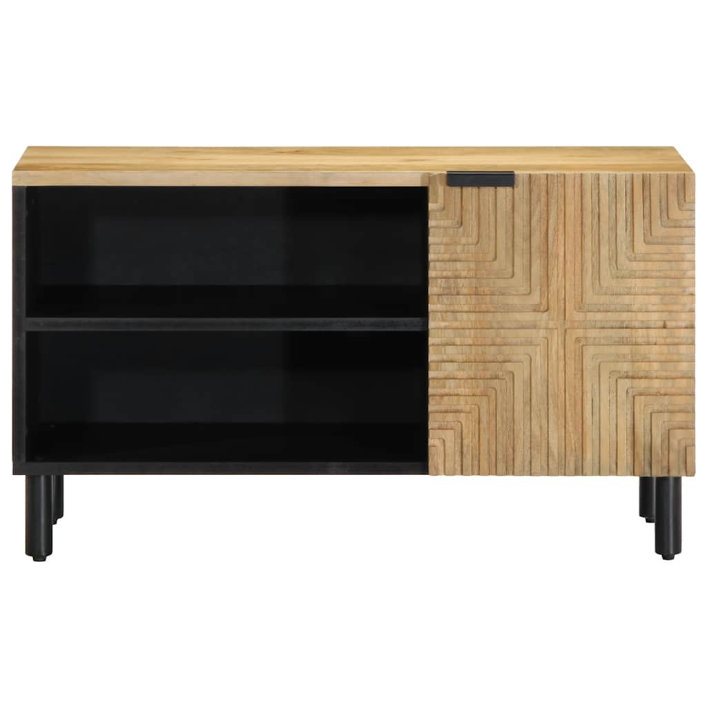 Meuble TV marron 80x31,5x46 cm bois massif de manguier - XIOS