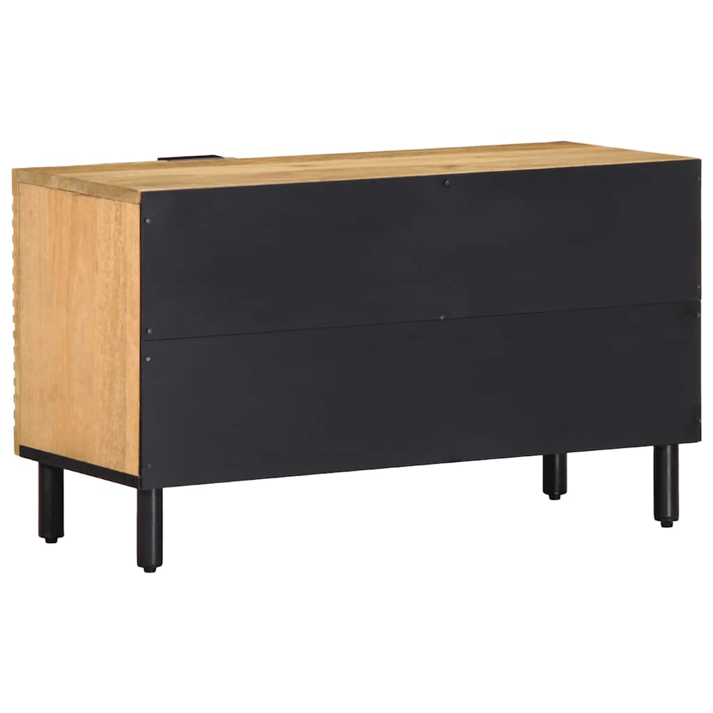 Meuble TV marron 80x31,5x46 cm bois massif de manguier - XIOS