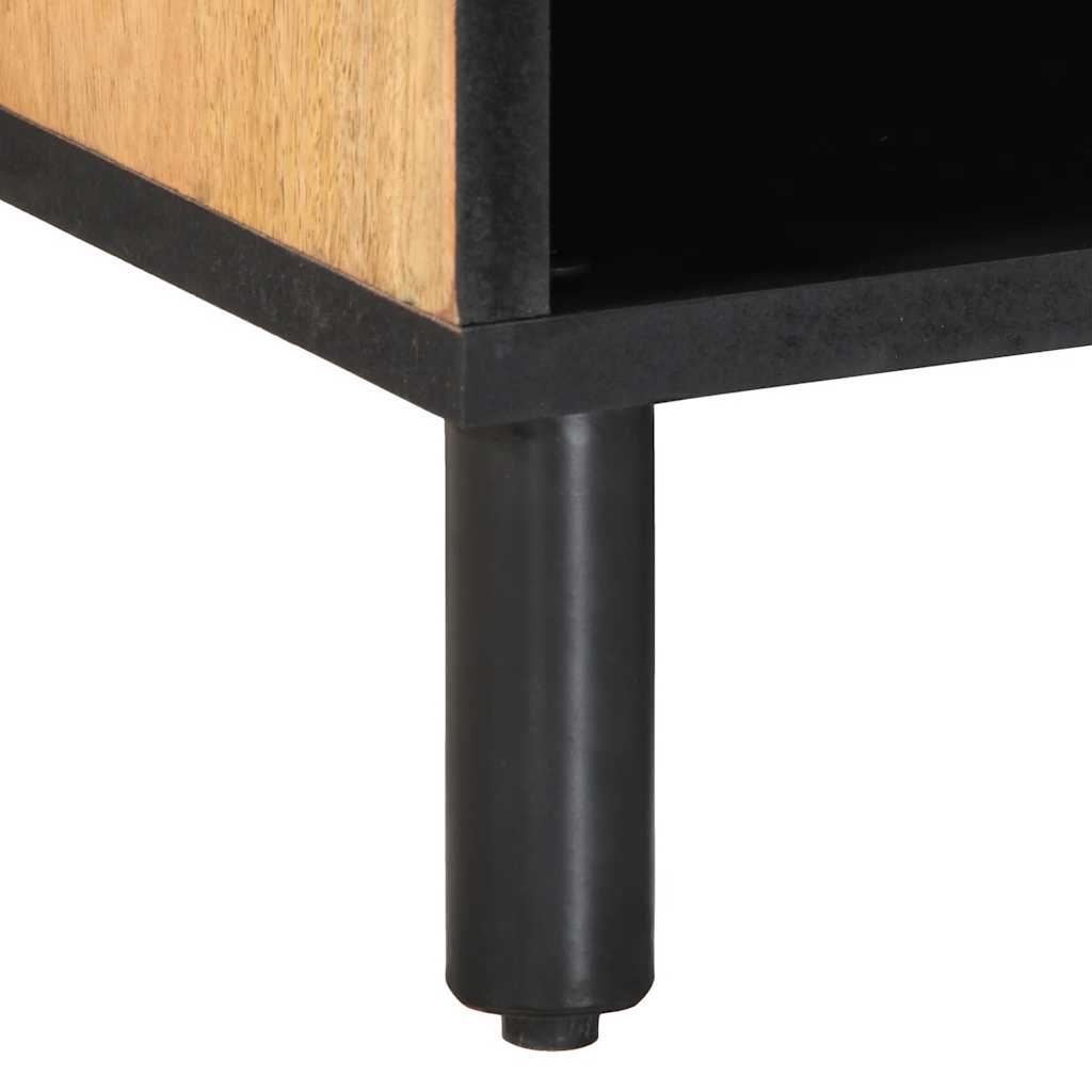 Meuble TV marron 80x31,5x46 cm bois massif de manguier - XIOS
