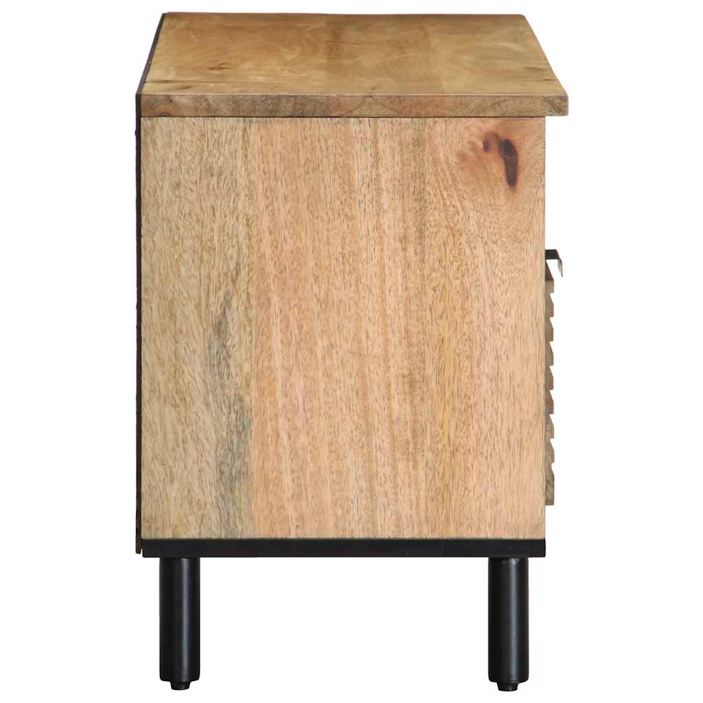 Meuble TV marron 100x33x46 cm bois massif de manguier - XIOS