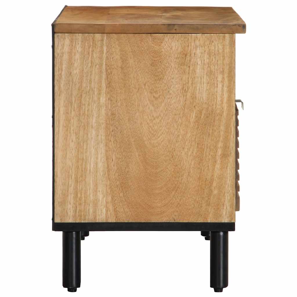 Meuble TV marron 80x33x46 cm bois massif de manguier - XIOS