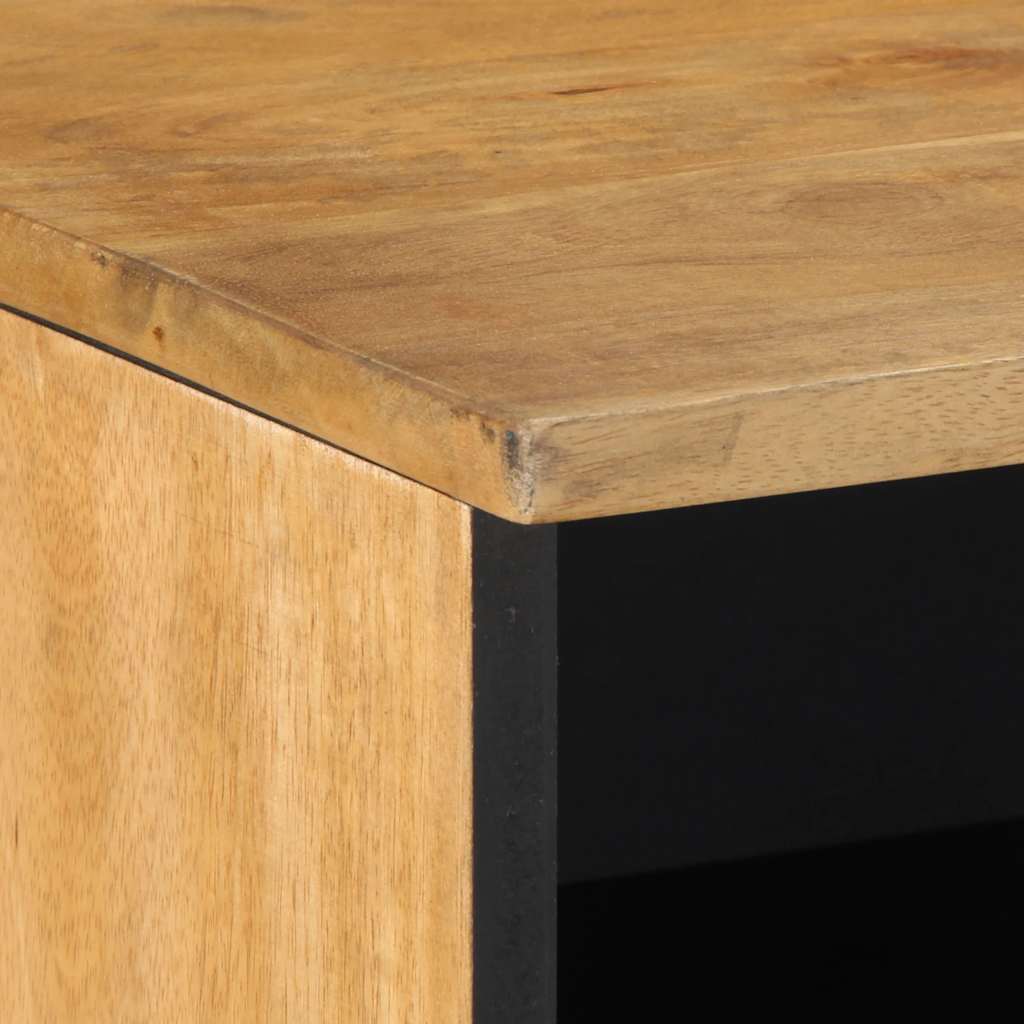 Meuble TV marron 80x33x46 cm bois massif de manguier - XIOS