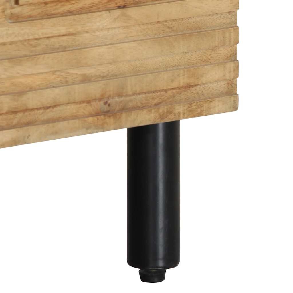 Meuble TV marron 80x33x46 cm bois massif de manguier - XIOS