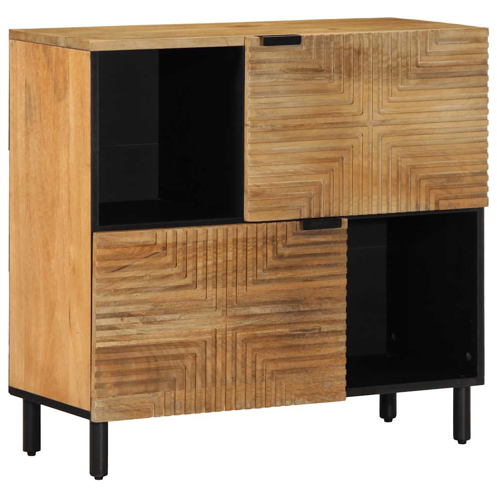 Buffet marron 80x33x75 cm bois massif de manguier - XIOS