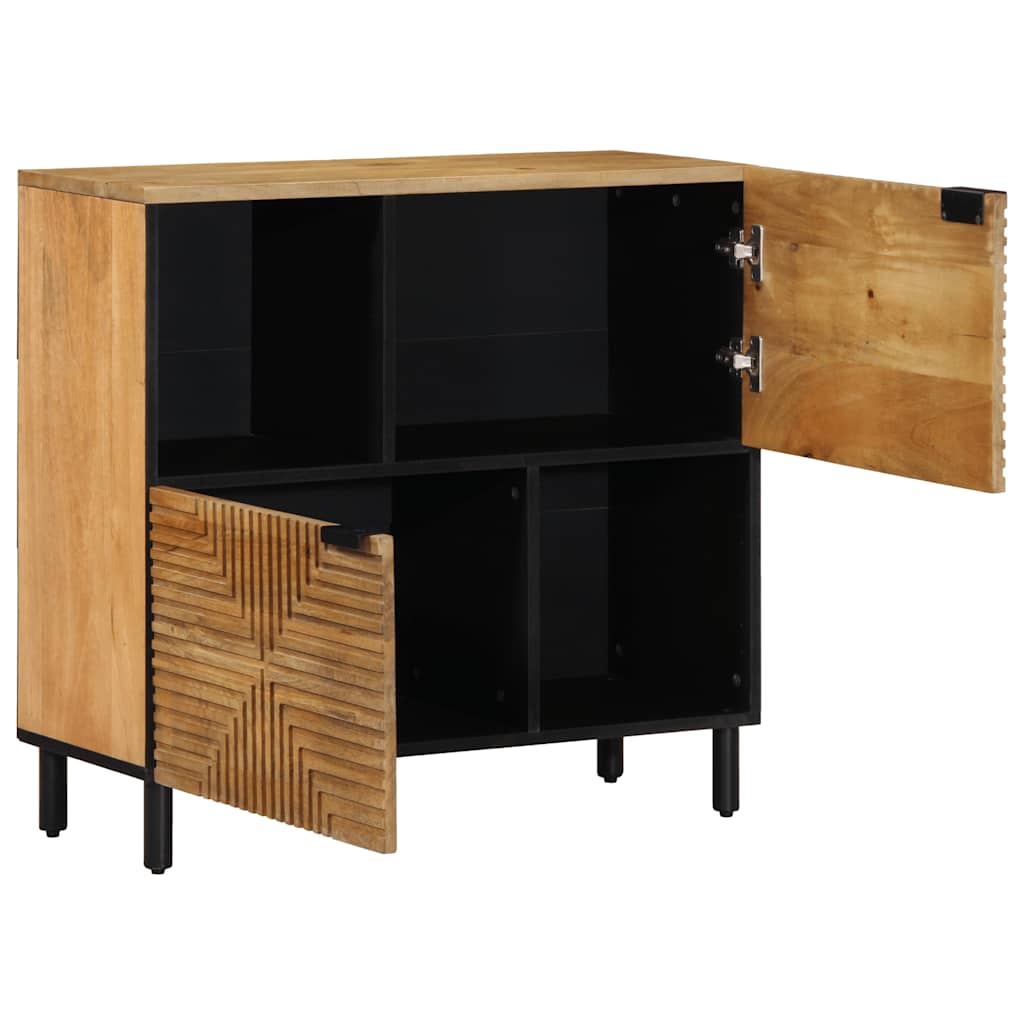 Buffet marron 80x33x75 cm bois massif de manguier - XIOS