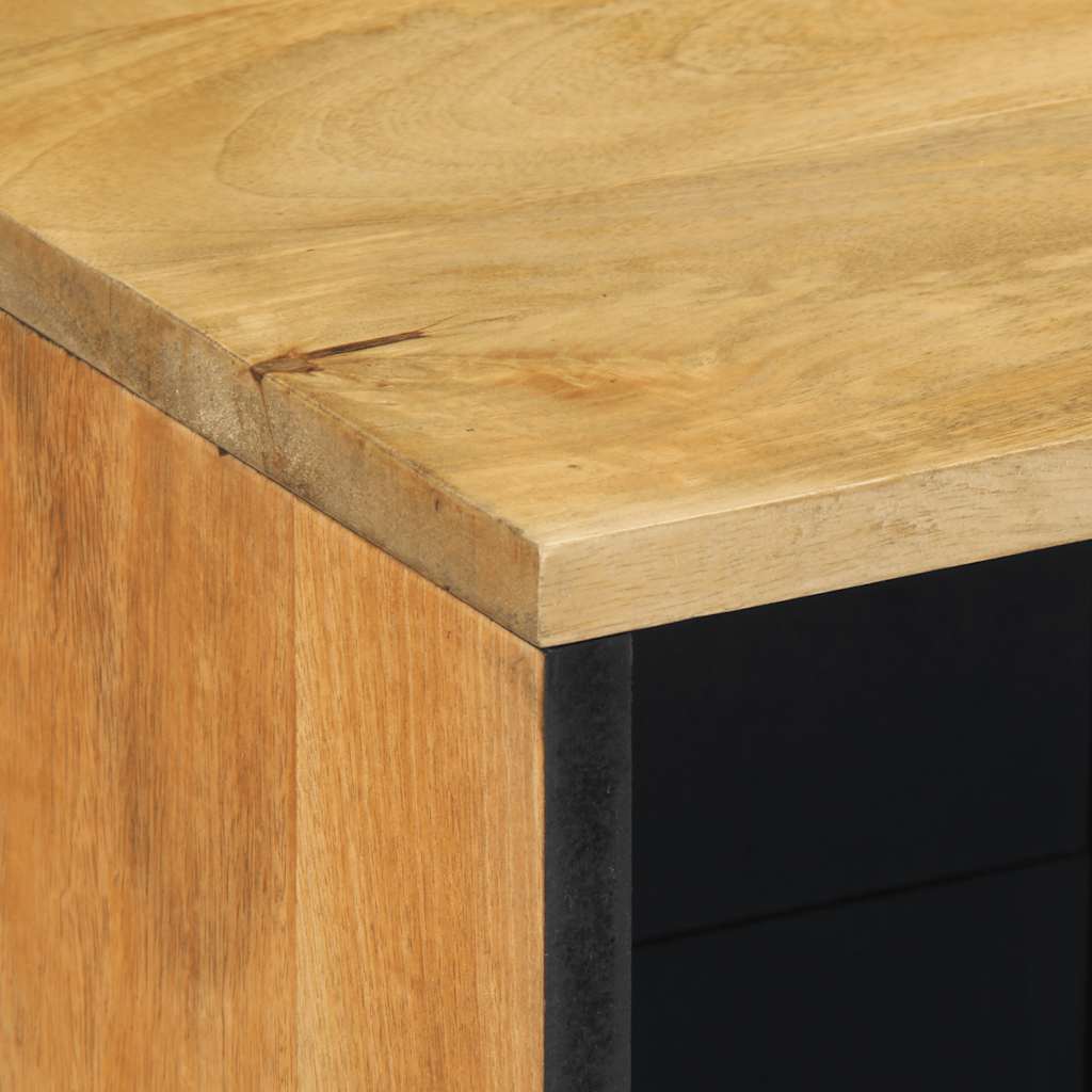 Buffet marron 80x33x75 cm bois massif de manguier - XIOS