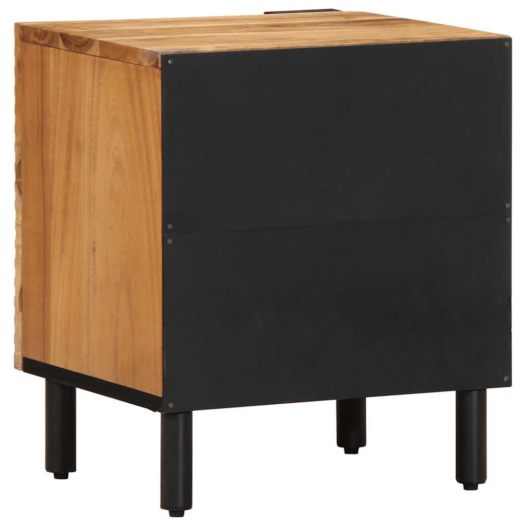 Tables de chevet (2 pcs) 40 x 33 x 46 cm bois massif d'acacia - XIOS