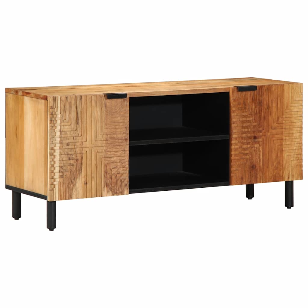 Meuble TV 105 x 33 x 46 cm en bois massif d'acacia - XIOS