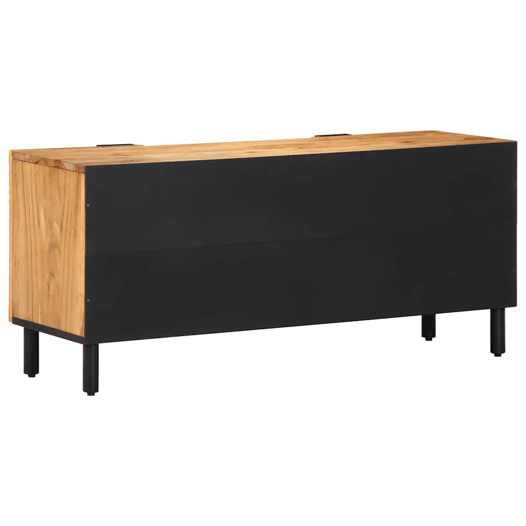 Meuble TV 105 x 33 x 46 cm en bois massif d'acacia - XIOS