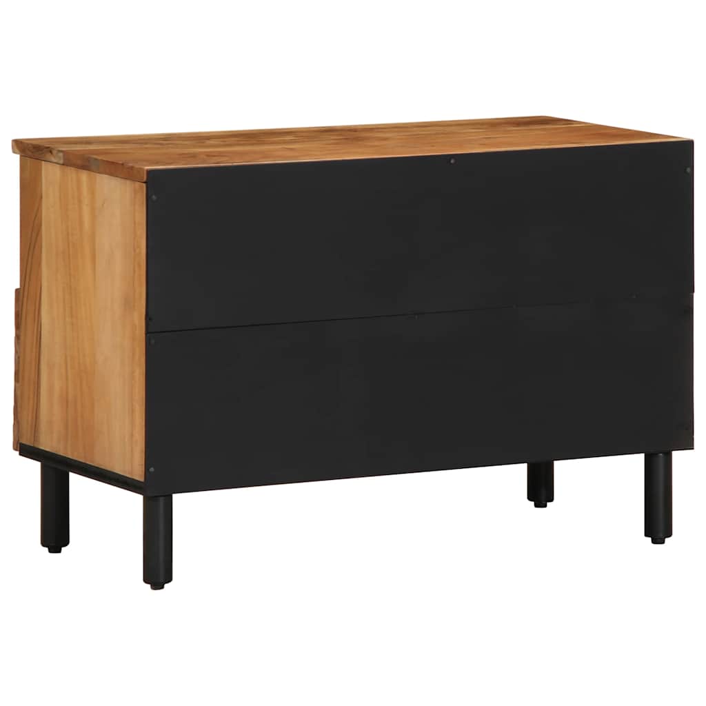 Meuble TV 70x33x46 cm en bois massif d'acacia - XIOS