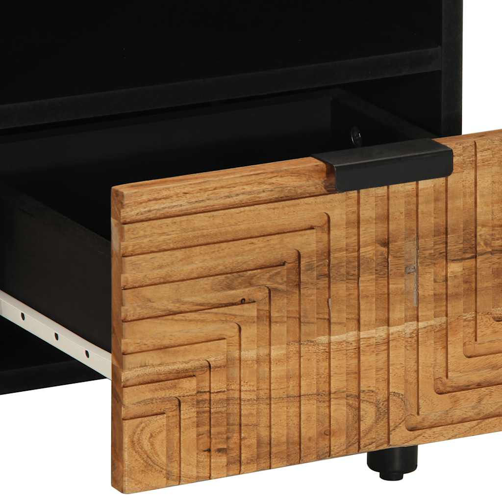Meuble TV 70x33x46 cm en bois massif d'acacia - XIOS