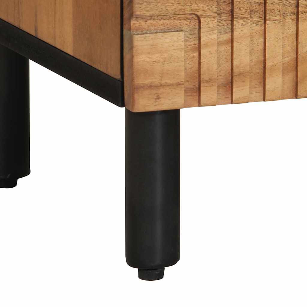 Meuble TV 70x33x46 cm en bois massif d'acacia - XIOS