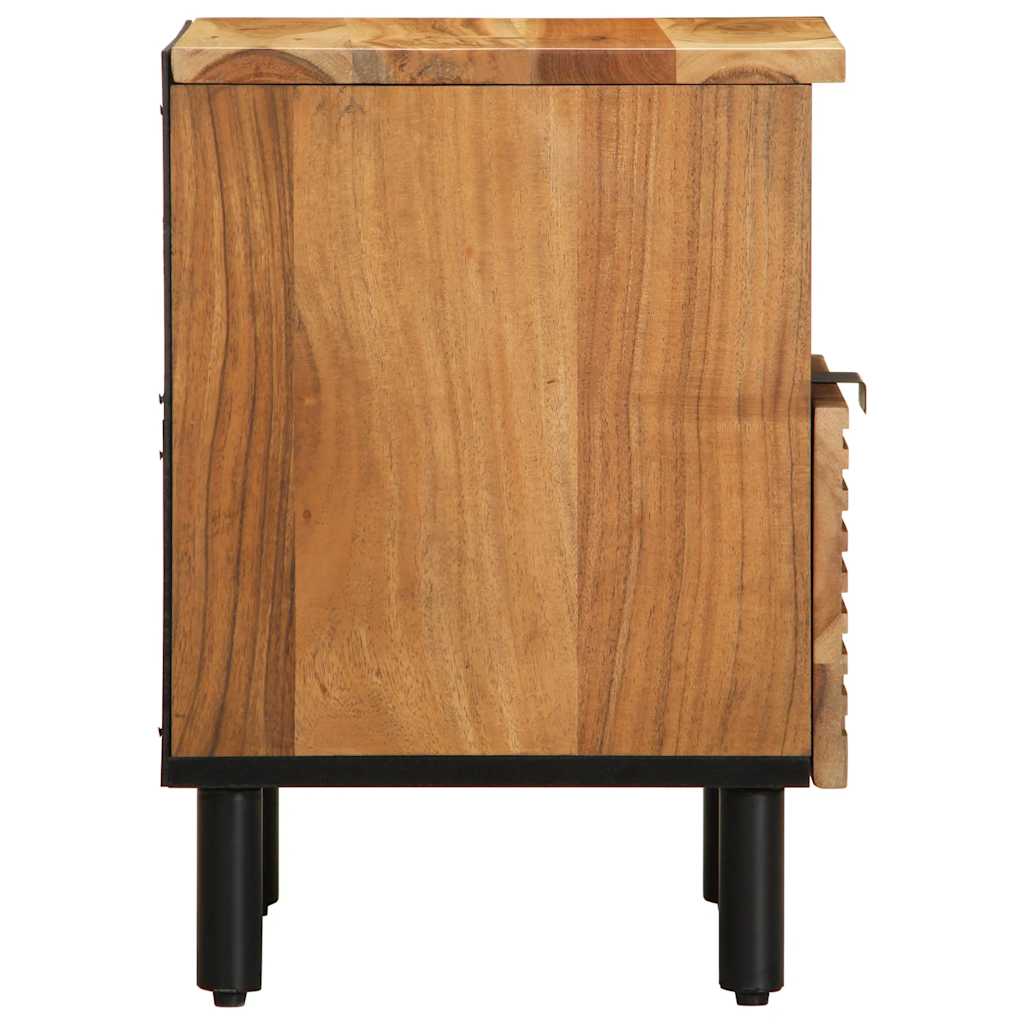 Table de chevet 40x33x46 cm en bois massif d'acacia - XIOS