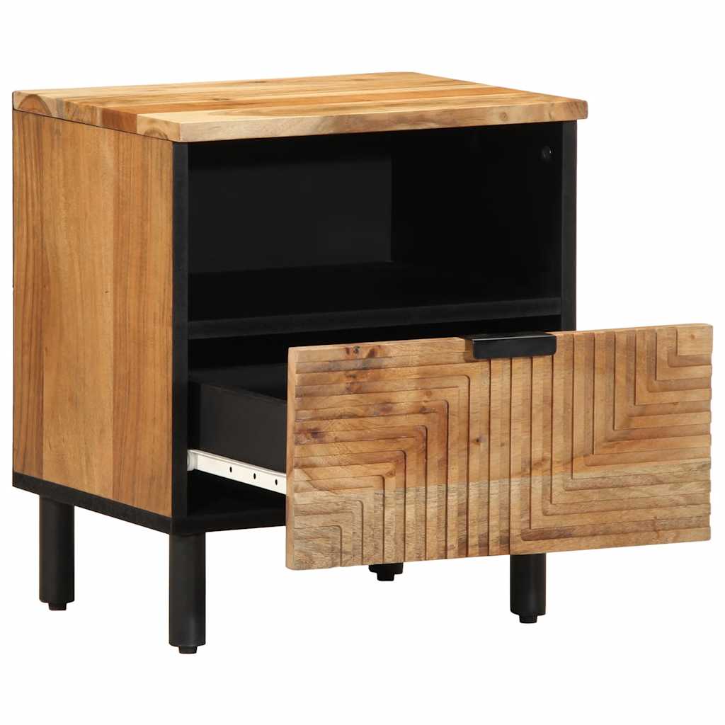 Tables de chevet (2 pcs) 40 x 33 x 46 cm bois massif d'acacia - XIOS