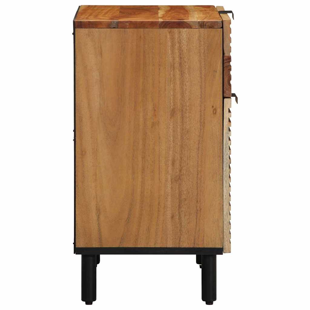 Cabinet de chevet Marron 50 x 33 x 60 cm Bois d'acacia massif - XIOS