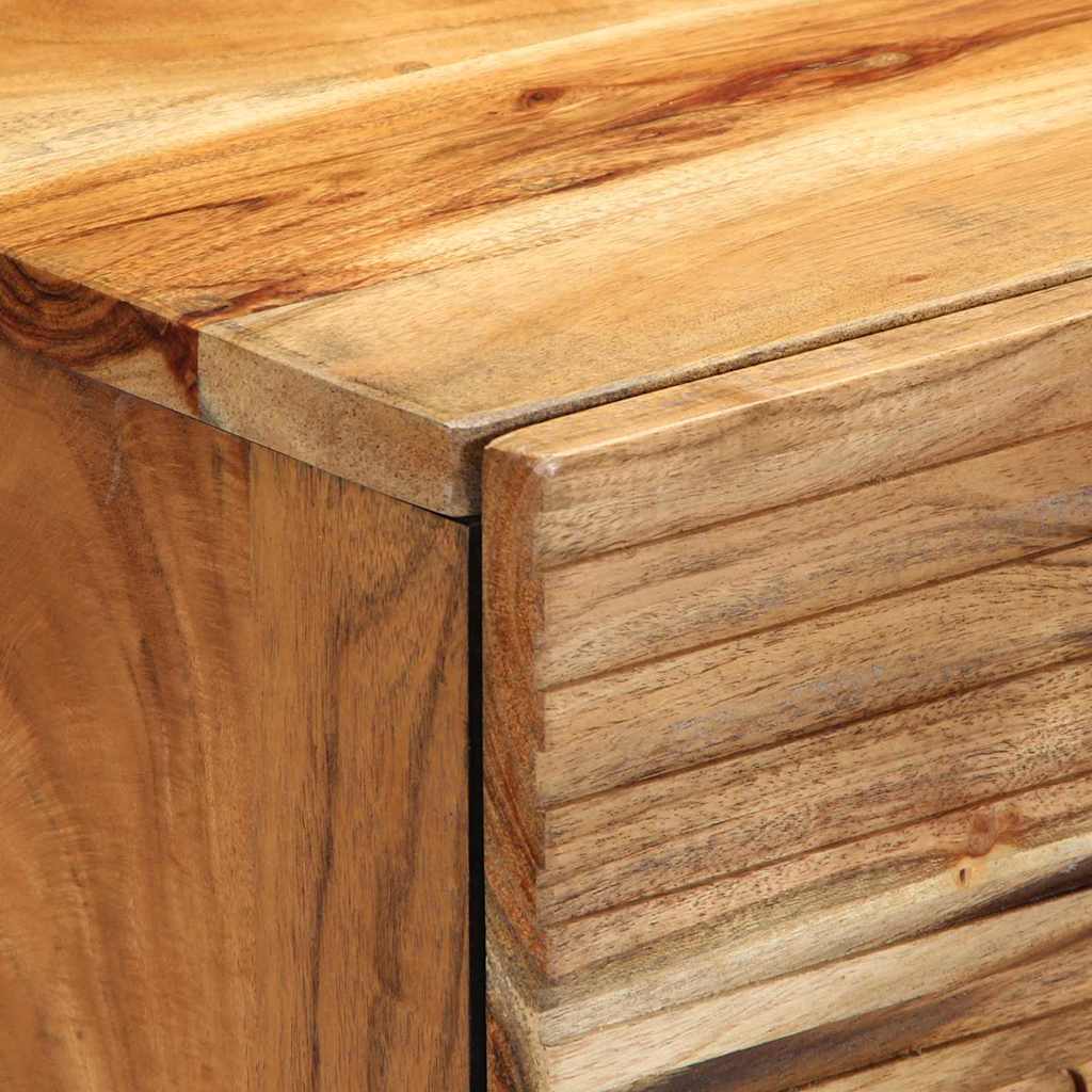 Cabinet de chevet Marron 50 x 33 x 62 cm Bois d'acacia massif - XIOS