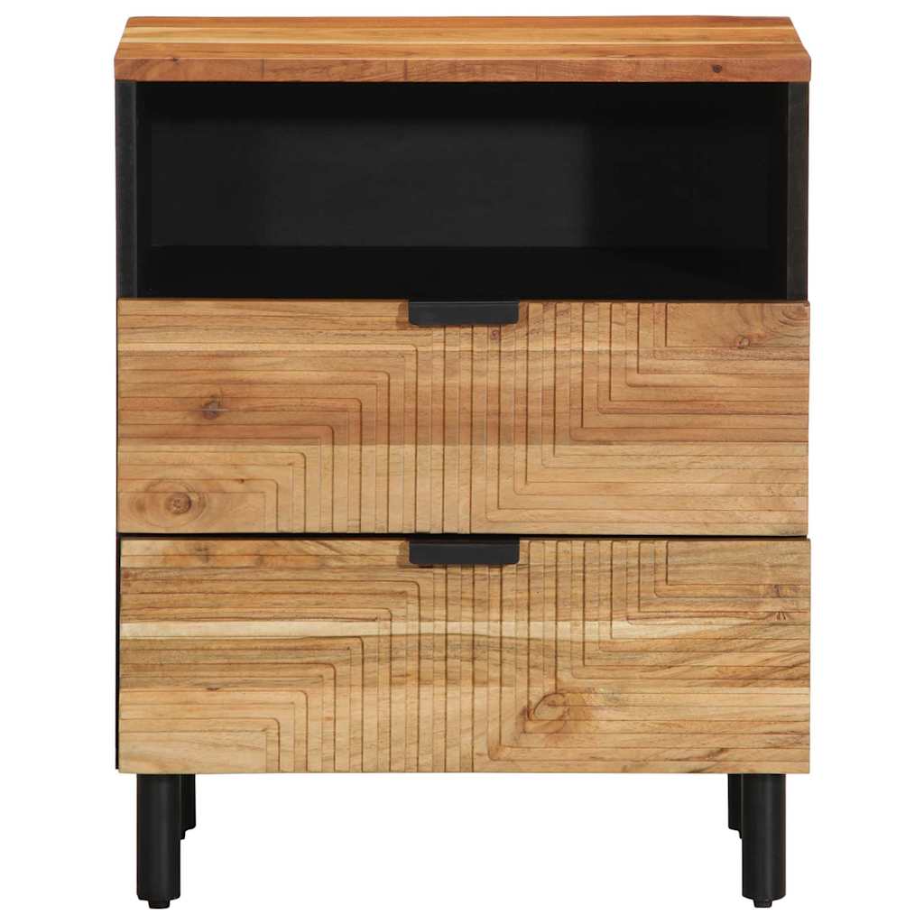 Cabinet de chevet Marron 50 x 33 x 62 cm Bois d'acacia massif - XIOS
