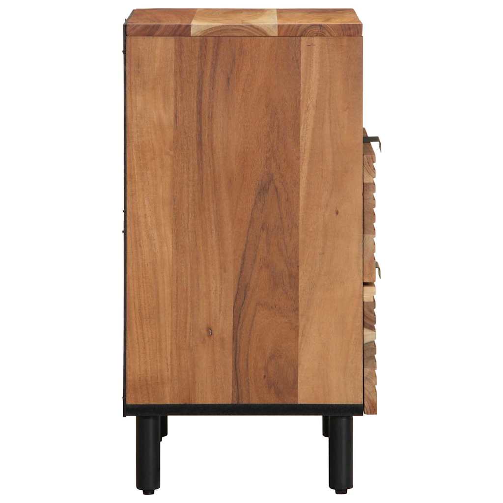 Cabinet de chevet Marron 50 x 33 x 62 cm Bois d'acacia massif - XIOS