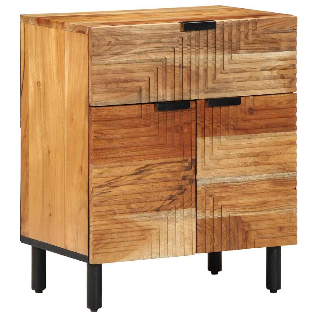 Cabinet de chevet Marron 50 x 33 x 60 cm Bois d'acacia massif - XIOS