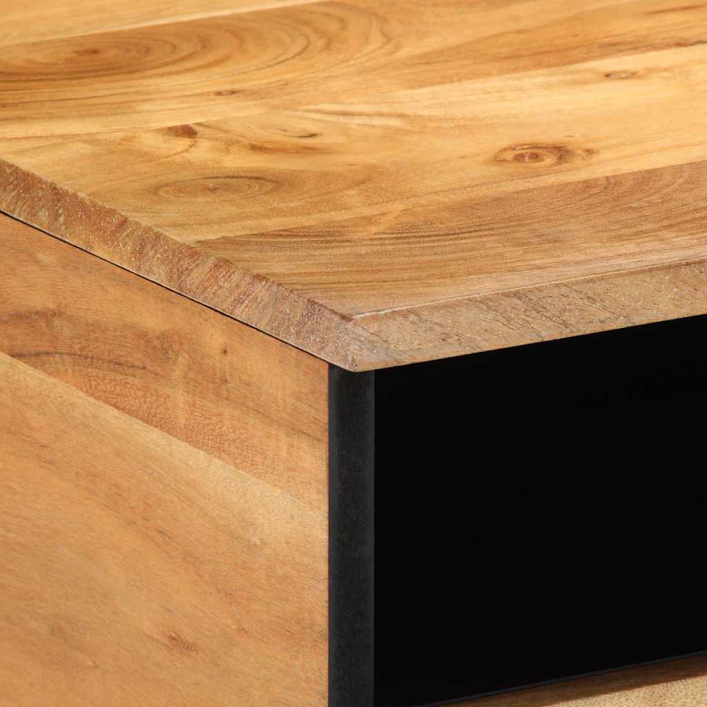 Table basse 80 x 54 x 40 cm Bois d'Acacia Massif