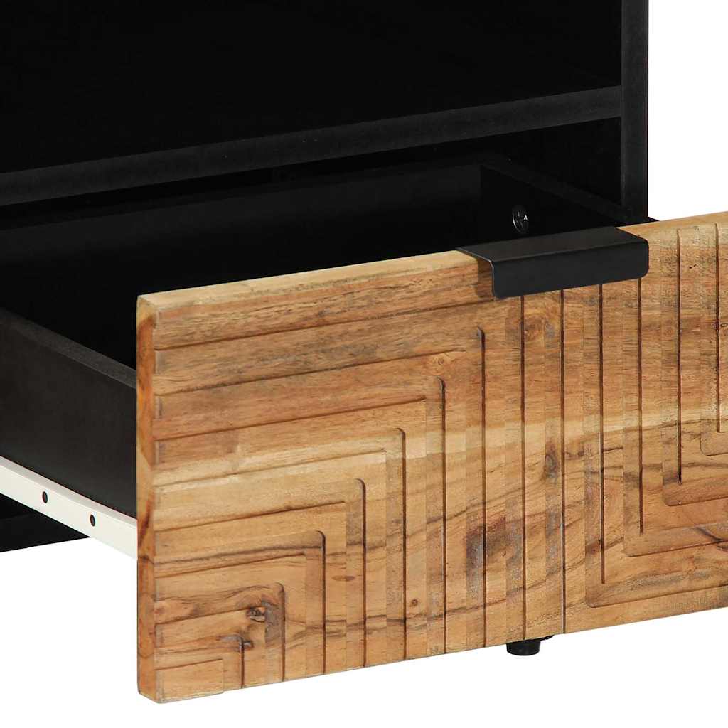 Table basse 80 x 54 x 40 cm Bois d'Acacia Massif