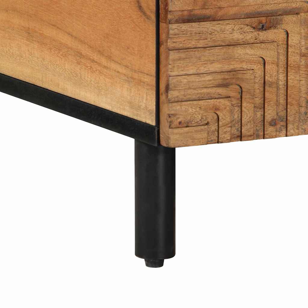 Table basse 80 x 54 x 40 cm Bois d'Acacia Massif
