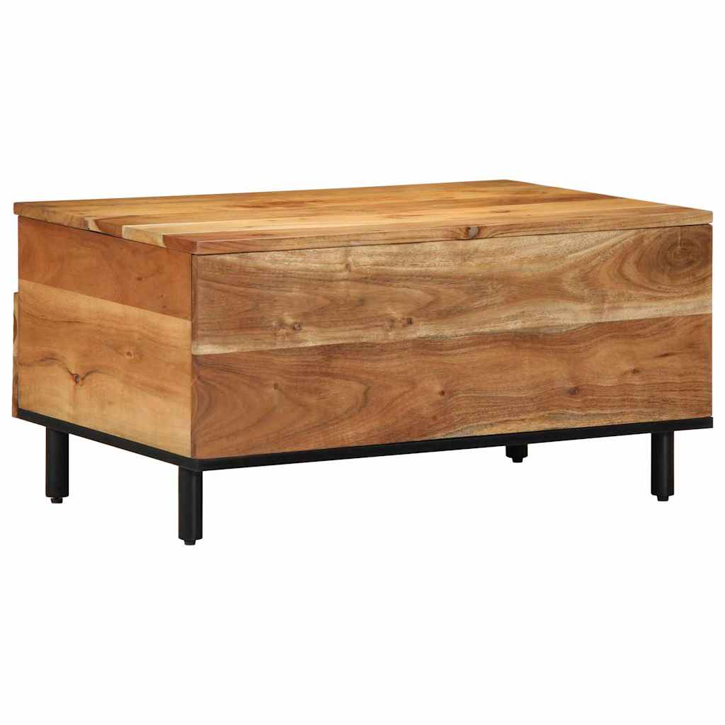 Table basse 80 x 54 x 40 cm Bois d'Acacia Massif