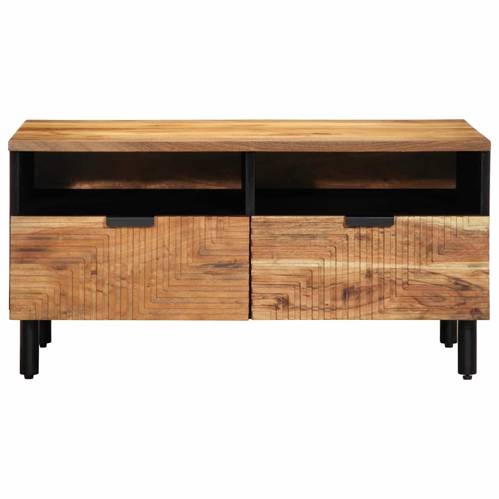 Table basse 80 x 54 x 40 cm Bois d'Acacia Massif