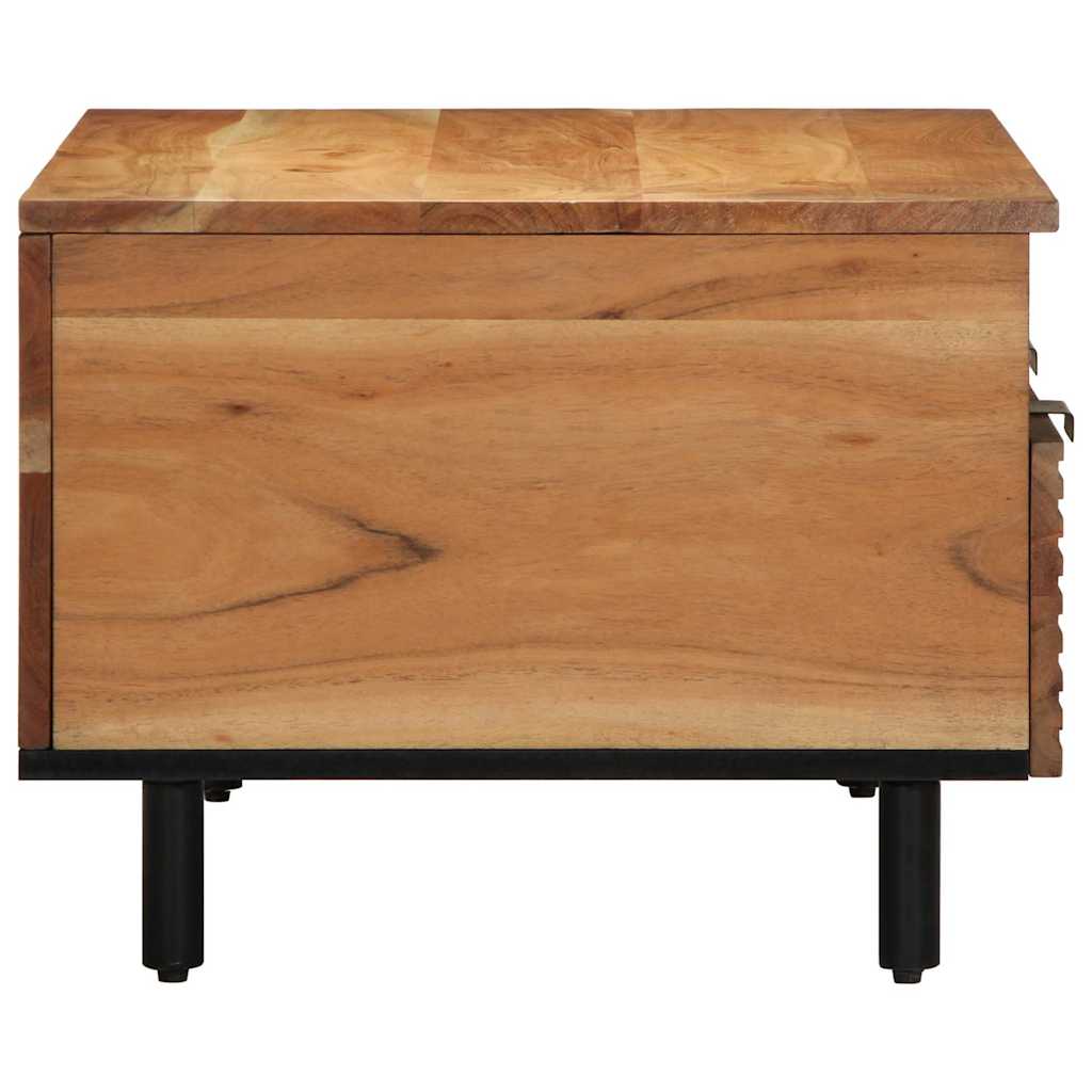 Table basse 80 x 54 x 40 cm Bois d'Acacia Massif
