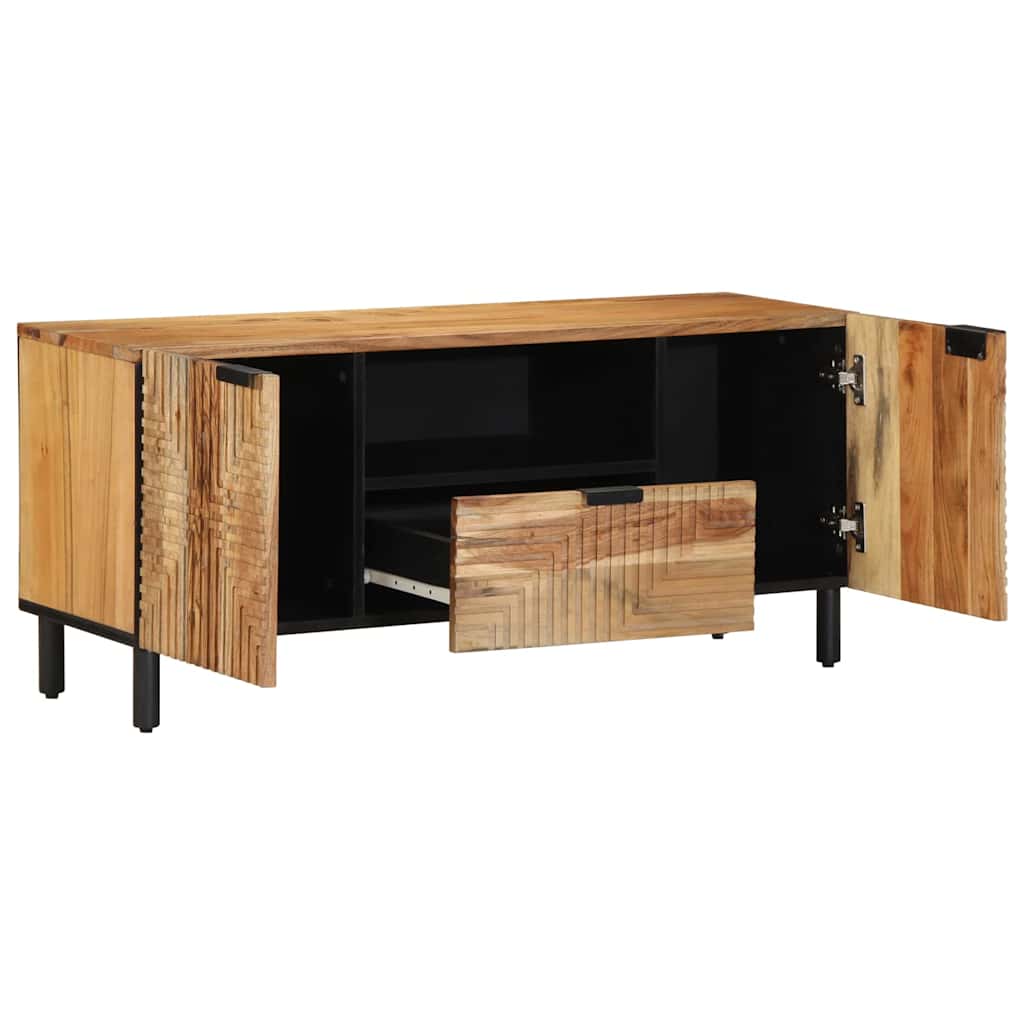 Meuble TV Marron 105 x 33.5 x 46 cm Bois d'acacia massif - XIOS