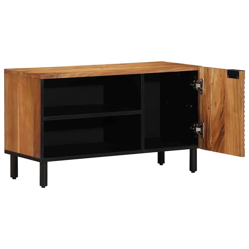 Meuble TV Marron 80 x 31.5 x 46 cm Bois d'acacia massif - XIOS