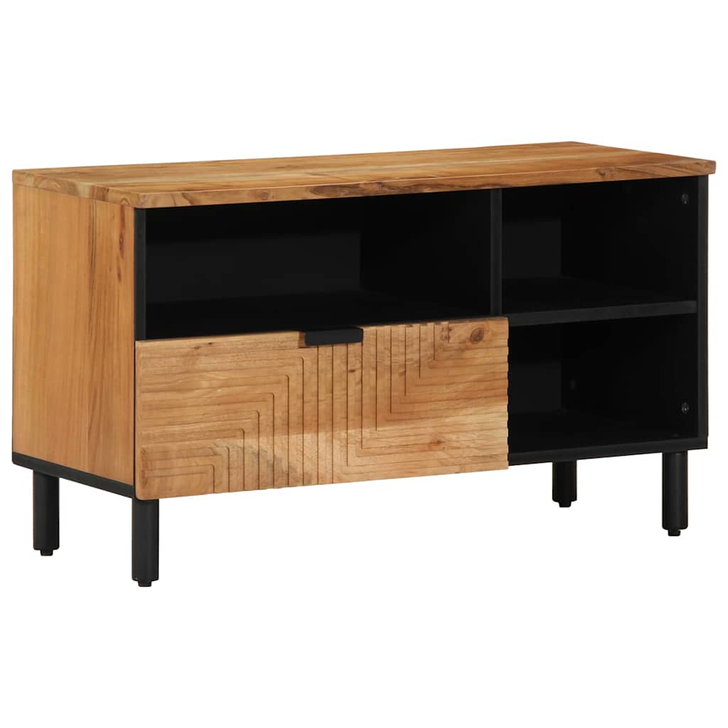 Meuble TV Marron 80 x 33.5 x 46 cm Bois d'acacia massif - XIOS