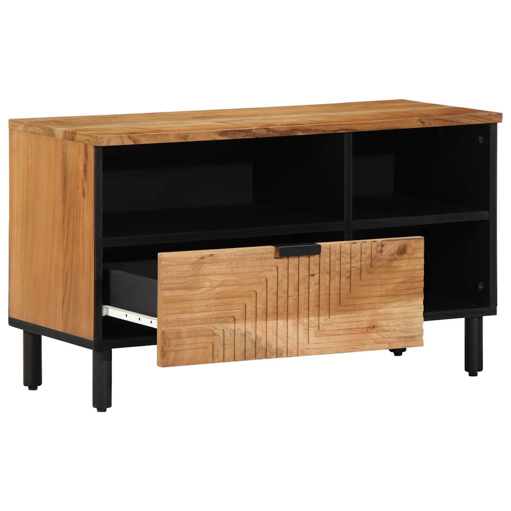 Meuble TV Marron 80 x 33.5 x 46 cm Bois d'acacia massif - XIOS