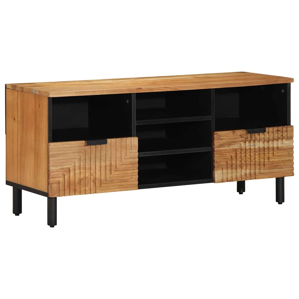 Meuble TV Marron 100 x 33.5 x 46 cm Bois d'acacia massif - XIOS