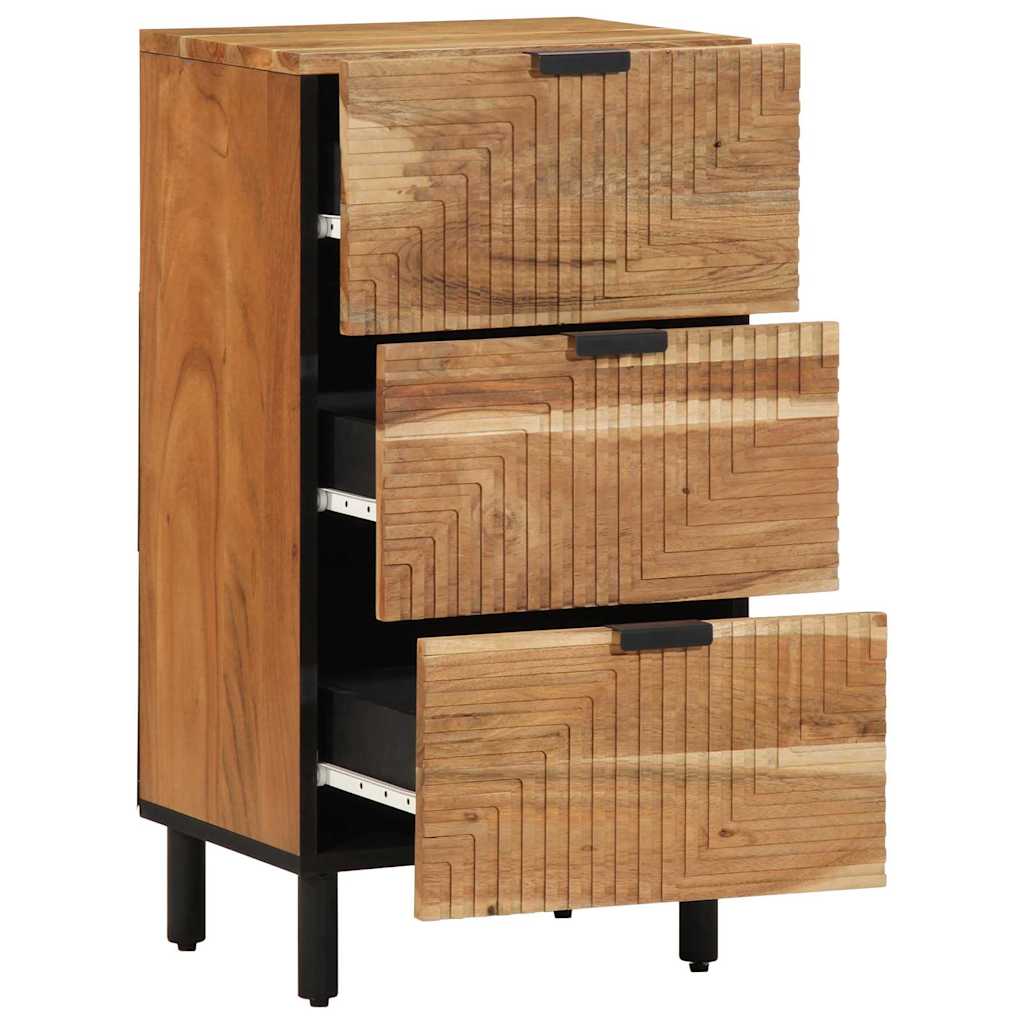 Buffet Naturel 40 x 33,5 x 75 cm Bois d'Acacia Massif - XIOS