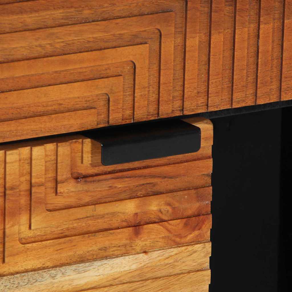 Buffet avec étagère Marron 80 x 33 x 75 cm Bois d'acacia massif - XIOS