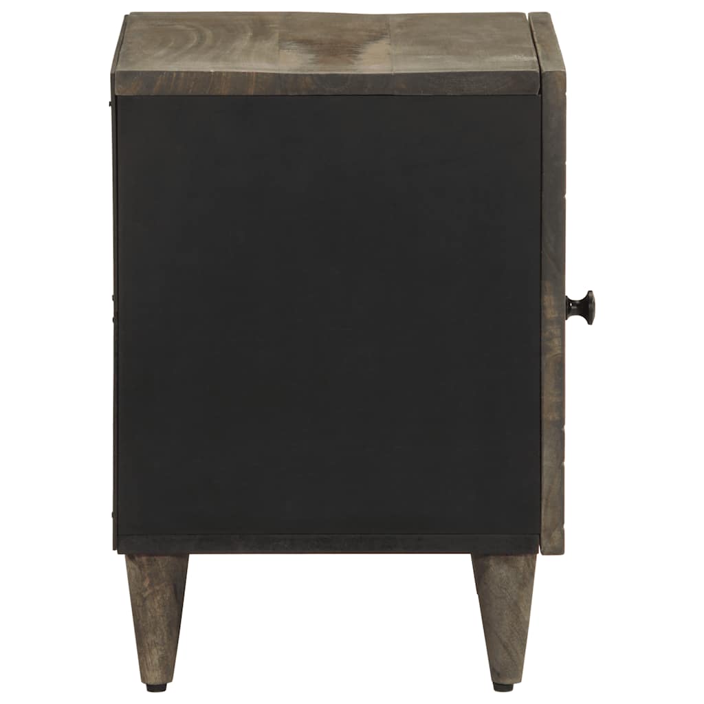 Tables chevet 2 pcs gris clair 40x33x46 cm bois manguier solide - XIOS