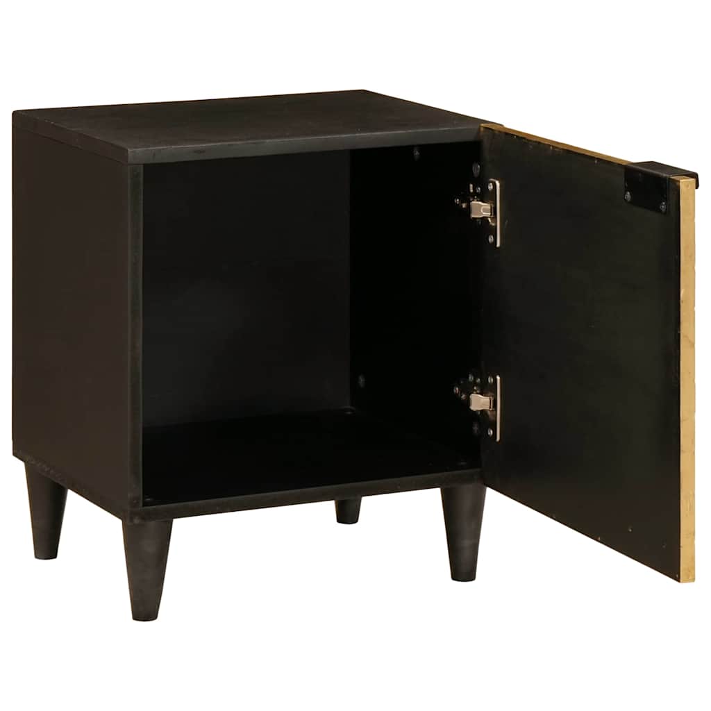 Table de chevet Noir et or 40 x 33 x 46 cm Bois d'ingénierie - XIOS