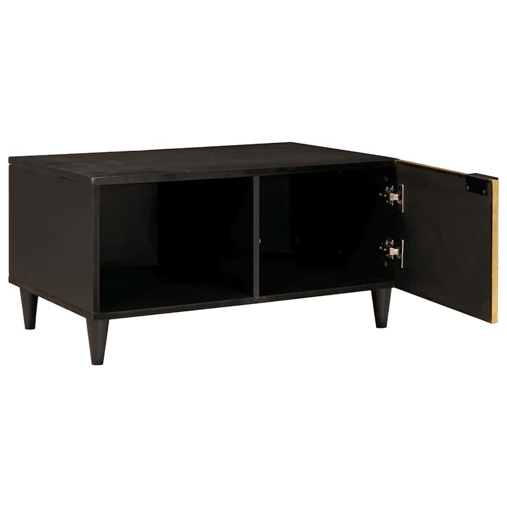Table basse Noir et or 80 x 50 x 40 cm - XIOS