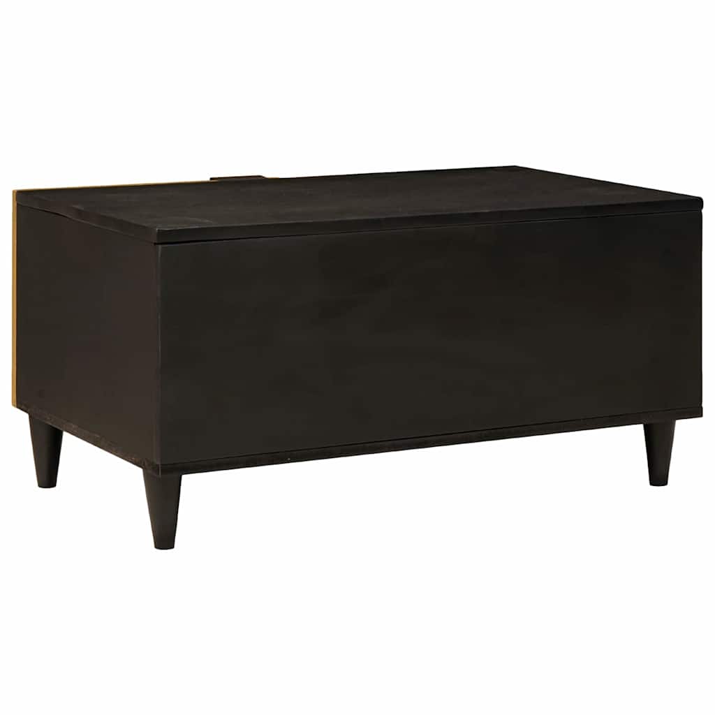 Table basse Noir et or 80 x 50 x 40 cm - XIOS