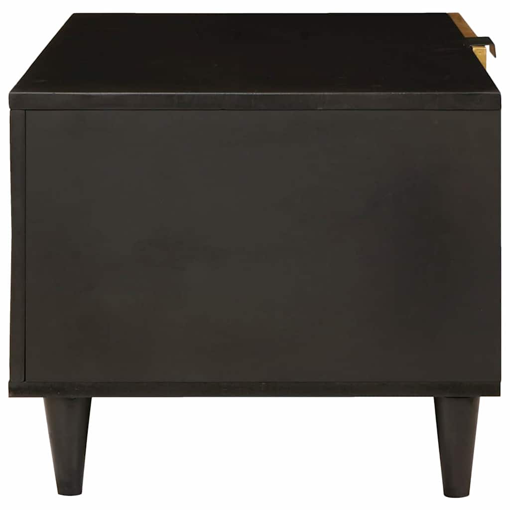 Table basse Noir et or 80 x 50 x 40 cm - XIOS